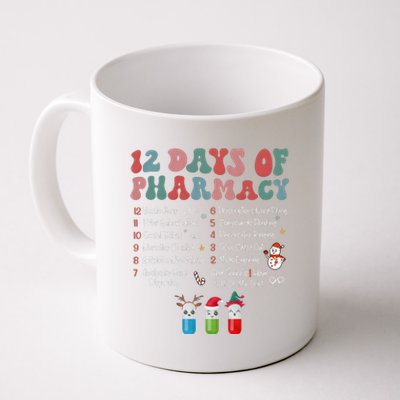 12 Days Of Pharmacy Technician Funny Christmas Coffee Mug