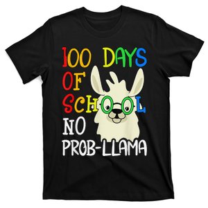 100 Days of school no prob-llama 100th day school Llama T-Shirt