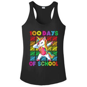 100 Days Of School Unicorn 100 Days Smarter 100th Day Ladies PosiCharge Competitor Racerback Tank