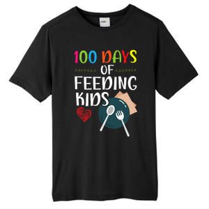 100 Days Of Feeding Lunch Lady School Tall Fusion ChromaSoft Performance T-Shirt