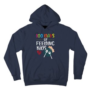 100 Days Of Feeding Lunch Lady School Hoodie