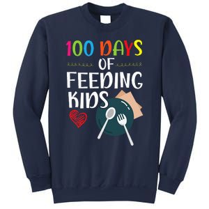 100 Days Of Feeding Lunch Lady School Sweatshirt