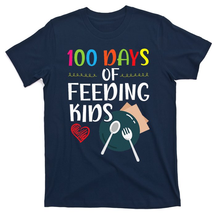 100 Days Of Feeding Lunch Lady School T-Shirt