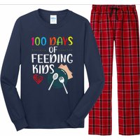 100 Days Of Feeding Lunch Lady School Long Sleeve Pajama Set