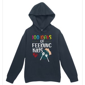 100 Days Of Feeding Lunch Lady School Urban Pullover Hoodie