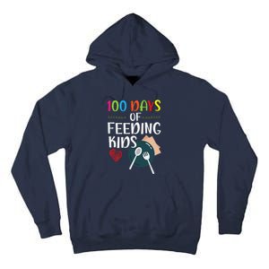 100 Days Of Feeding Lunch Lady School Tall Hoodie