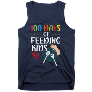 100 Days Of Feeding Lunch Lady School Tank Top