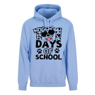 100 Days Of School Dalmatian Dog 100th Day Of School Unisex Surf Hoodie