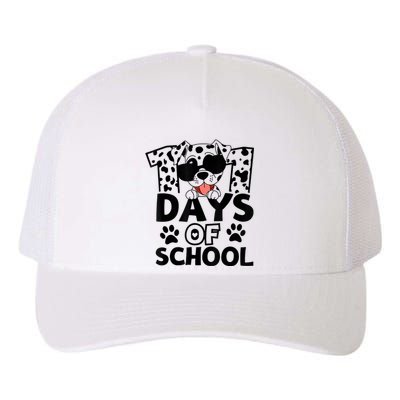 100 Days Of School Dalmatian Dog 100th Day Of School Yupoong Adult 5-Panel Trucker Hat