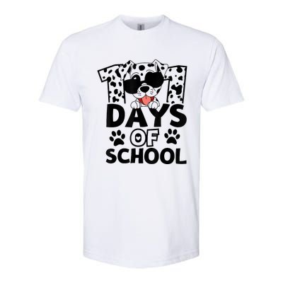 100 Days Of School Dalmatian Dog 100th Day Of School Softstyle CVC T-Shirt