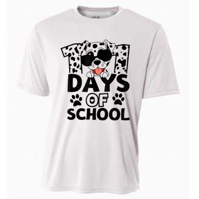 100 Days Of School Dalmatian Dog 100th Day Of School Cooling Performance Crew T-Shirt