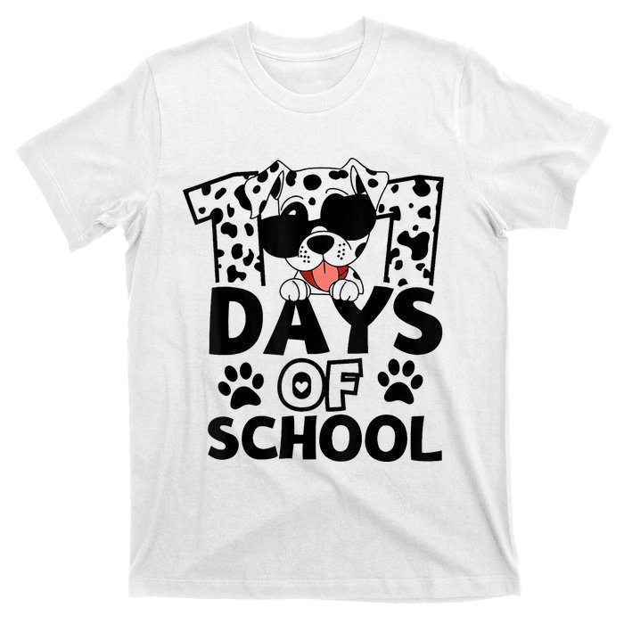 100 Days Of School Dalmatian Dog 100th Day Of School T-Shirt