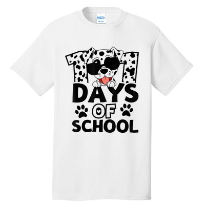 100 Days Of School Dalmatian Dog 100th Day Of School Tall T-Shirt