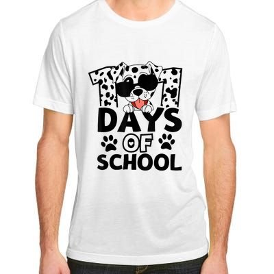 100 Days Of School Dalmatian Dog 100th Day Of School Adult ChromaSoft Performance T-Shirt