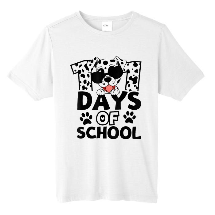 100 Days Of School Dalmatian Dog 100th Day Of School Tall Fusion ChromaSoft Performance T-Shirt