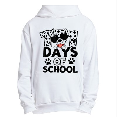 100 Days Of School Dalmatian Dog 100th Day Of School Urban Pullover Hoodie