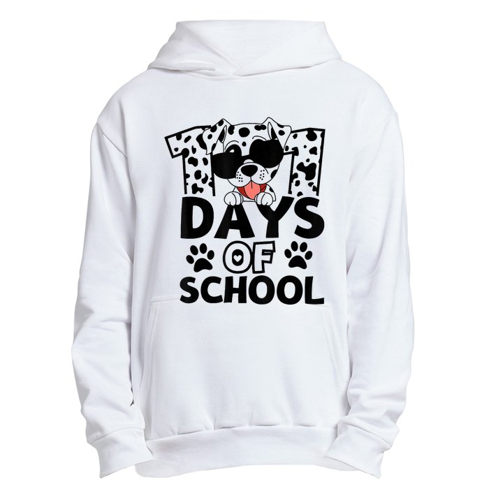 100 Days Of School Dalmatian Dog 100th Day Of School Urban Pullover Hoodie