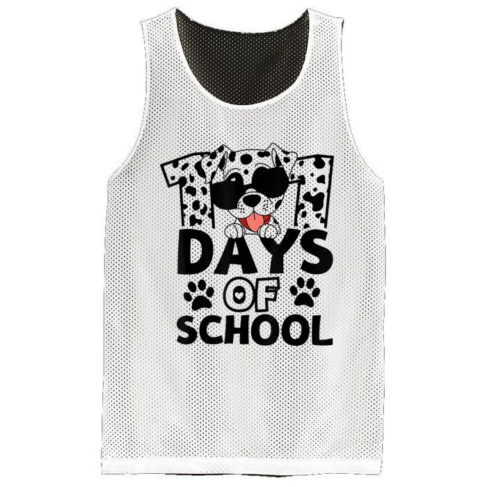 100 Days Of School Dalmatian Dog 100th Day Of School Mesh Reversible Basketball Jersey Tank