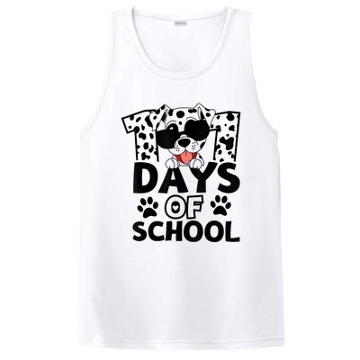 100 Days Of School Dalmatian Dog 100th Day Of School PosiCharge Competitor Tank