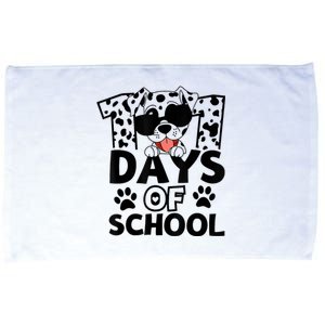 100 Days Of School Dalmatian Dog 100th Day Of School Microfiber Hand Towel