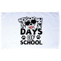 100 Days Of School Dalmatian Dog 100th Day Of School Microfiber Hand Towel