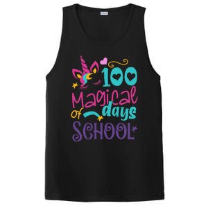 100th Day Of School Unicorn 100 Magical Days Teacher PosiCharge Competitor Tank