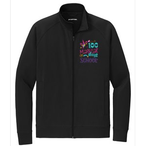 100th Day Of School Unicorn 100 Magical Days Teacher Stretch Full-Zip Cadet Jacket