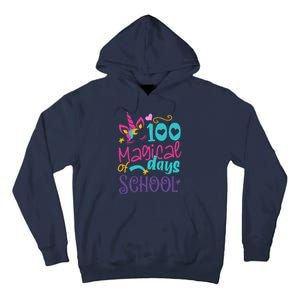 100th Day Of School Unicorn 100 Magical Days Teacher Tall Hoodie