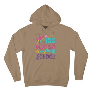 100th Day Of School Unicorn 100 Magical Days Teacher Hoodie