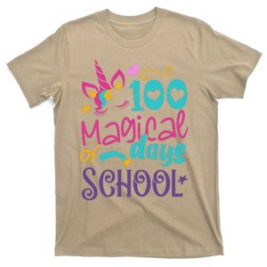 100th Day Of School Unicorn 100 Magical Days Teacher T-Shirt