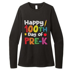 100 Days Of Pre K Teacher And Student Teacher Boy Girl Womens CVC Long Sleeve Shirt