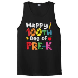 100 Days Of Pre K Teacher And Student Teacher Boy Girl PosiCharge Competitor Tank