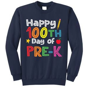 100 Days Of Pre K Teacher And Student Teacher Boy Girl Sweatshirt