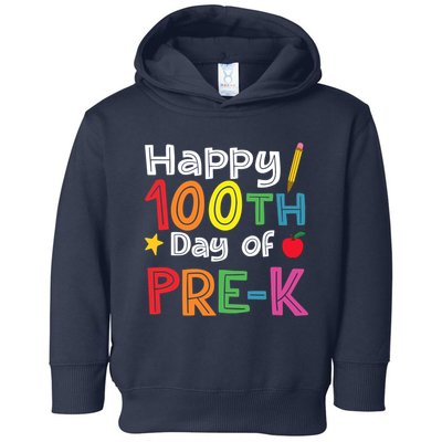 100 Days Of Pre K Teacher And Student Teacher Boy Girl Toddler Hoodie