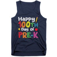 100 Days Of Pre K Teacher And Student Teacher Boy Girl Tank Top