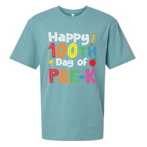 100 Days Of Pre K Teacher And Student Teacher Boy Girl Sueded Cloud Jersey T-Shirt