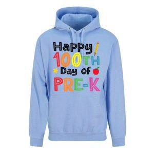 100 Days Of Pre K Teacher And Student Teacher Boy Girl Unisex Surf Hoodie