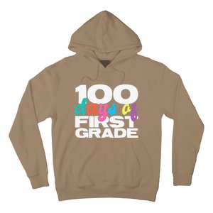 100 Days Of First Grade 100 Days Of School Gift Hoodie