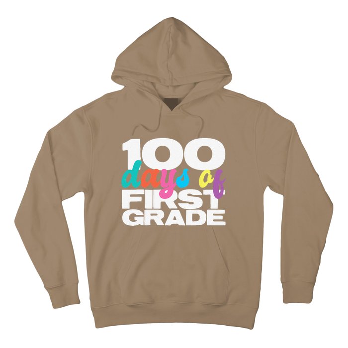 100 Days Of First Grade 100 Days Of School Gift Hoodie