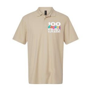 100 Days Of First Grade 100 Days Of School Gift Softstyle Adult Sport Polo