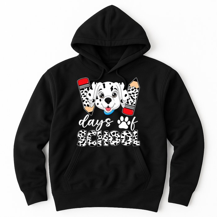 100 Days Of School Dalmatian Dog Hoodie