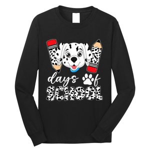 100 Days Of School Dalmatian Dog Long Sleeve Shirt