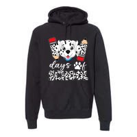 100 Days Of School Dalmatian Dog Premium Hoodie