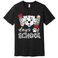 100 Days Of School Dalmatian Dog Premium T-Shirt