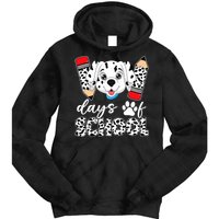 100 Days Of School Dalmatian Dog Tie Dye Hoodie