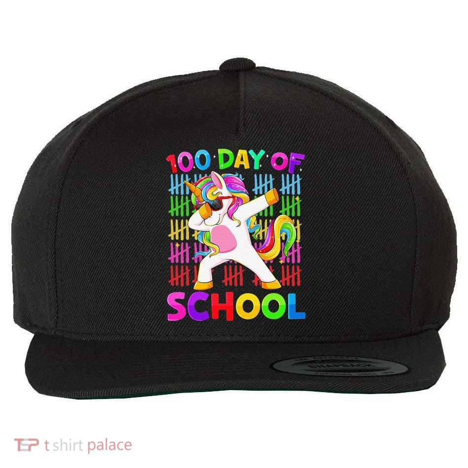 100th Day Of School Unicorn Costume 100 Magical Days Wool Snapback Cap