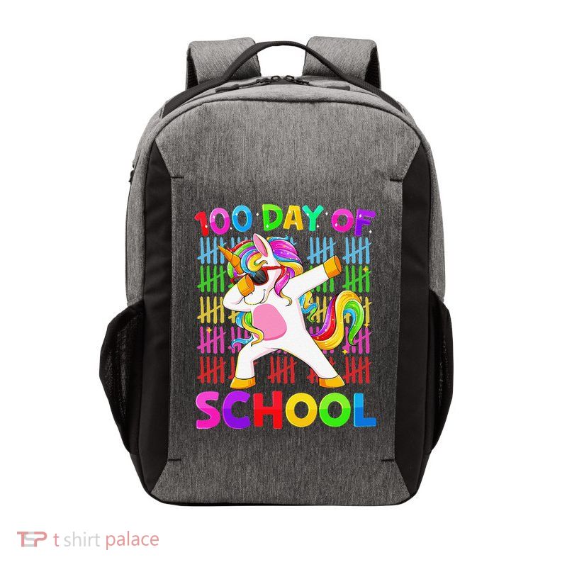 100th Day Of School Unicorn Costume 100 Magical Days Vector Backpack