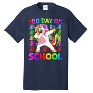 100th Day Of School Unicorn Costume 100 Magical Days Tall T-Shirt