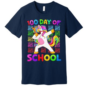 100th Day Of School Unicorn Costume 100 Magical Days Premium T-Shirt