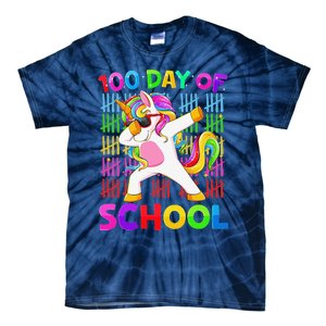 100th Day Of School Unicorn Costume 100 Magical Days Tie-Dye T-Shirt